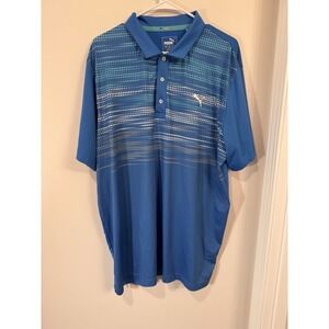 Puma‎ PWR Cool Men's Golf Polo Dry Cell Size Large Blue
